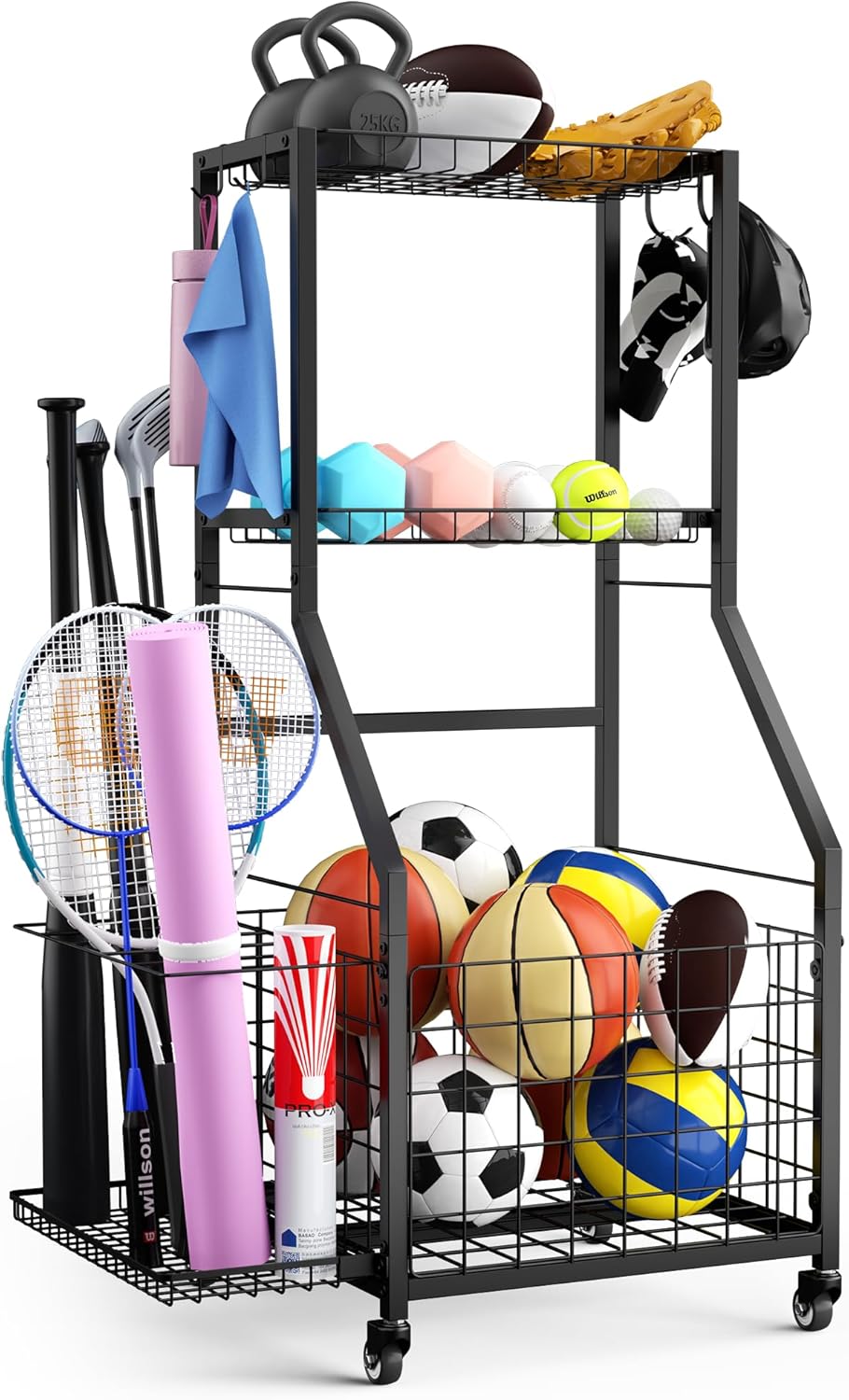 Sports Equipment Garage Organizer